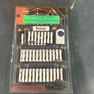 NIB! Lemax Spooky Town-Ghostie Picket Fence With Gate
